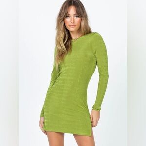 Lioness Green Backless Dress
